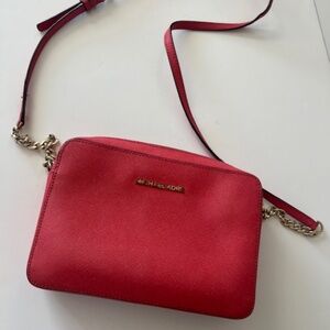 Michael Kors Coral Crossbody Bag with Gold Hardware